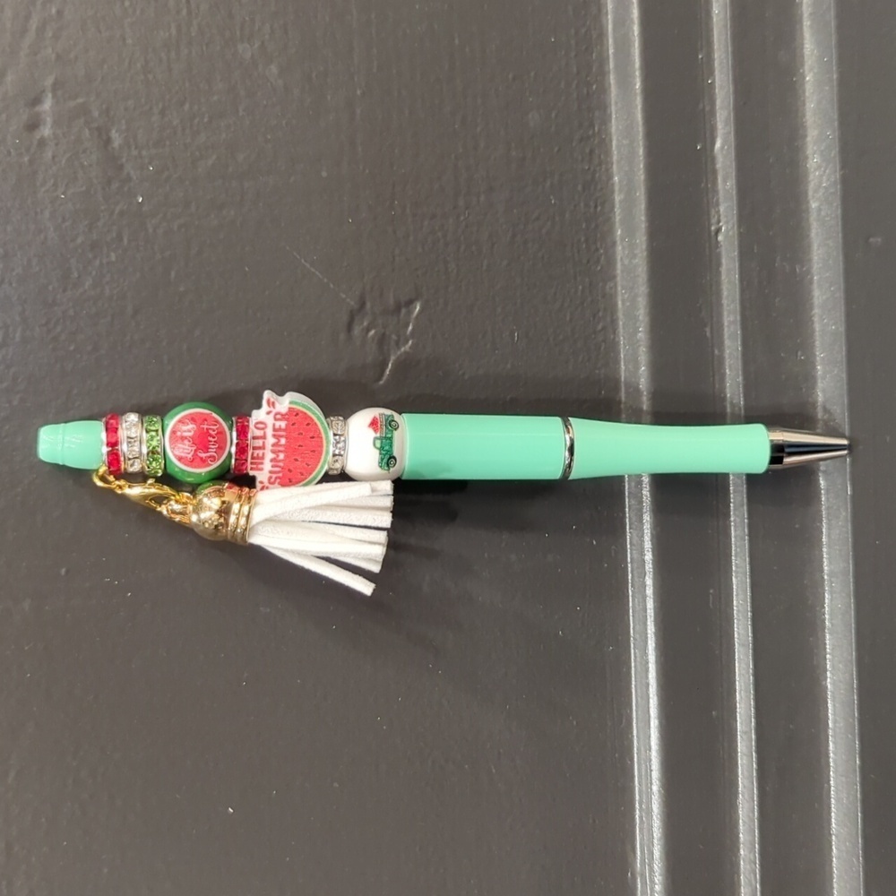 Watermelon focal pens with tassel Set Of 3